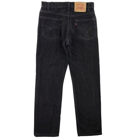 Levi's Vintage 505 Jeans 90s Black Regular Straight Leg Men's "31x30" Real 30x30 - Picture 2 of 11